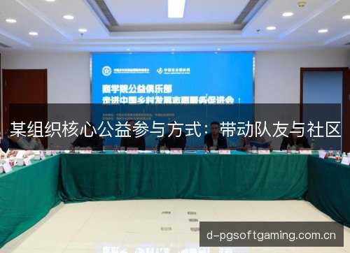 某组织核心公益参与方式：带动队友与社区